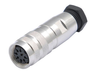 Waterproof M12 4 8Pin Connector Pcb Plug Cable M12 Connector M12 Connector With Wire