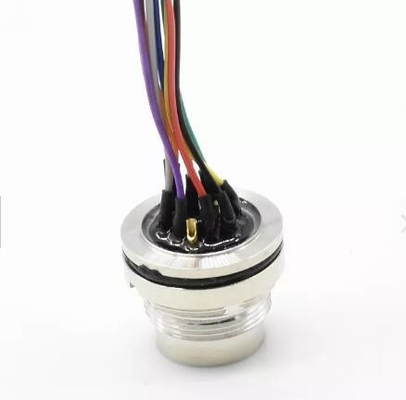 DIN AISG 12 Pin IP67 M16 Waterproof Connector Male And Female Socket