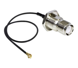 N Female Bulkhead With O-ring Connector to UFL 20cm Length 1.13mm Coaxial Cable Assembly
