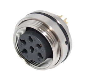 M12 M16 solder type 5 pin 8 pin waterproof Antenna Male Female PCB panel mount AISG connector