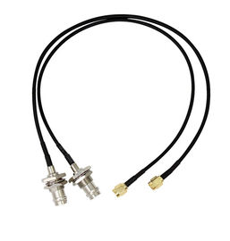 Solderless Coaxial BNC Connector , Male Screw BNC Connector For CCTV Camera 75ohm