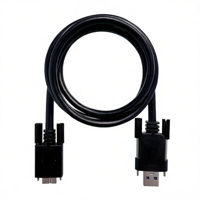 Industriële USB 3.0 Micro-B tot Type-A High-Flex Vision Cable met dubbele schroefsloten