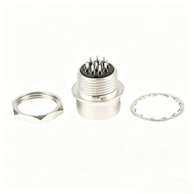 HR10A-serie 12-pins cirkelvormige connector man/vrouw soldeertype-vat voor industriële camera's