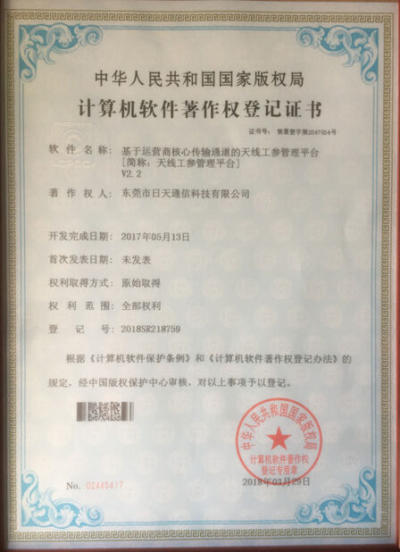CHINA Dongguan RitianLink Technology Co., Ltd. certificaten