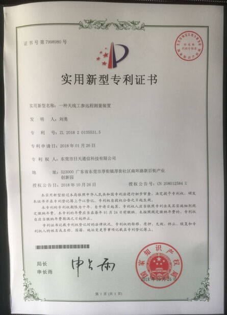 CHINA Dongguan RitianLink Technology Co., Ltd. certificaten