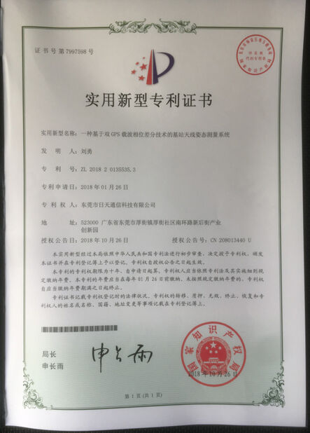 CHINA Dongguan RitianLink Technology Co., Ltd. certificaten